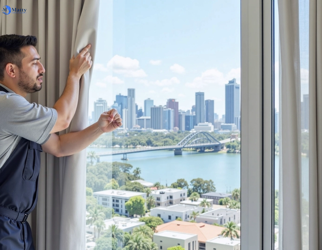 Professional curtain steam cleaning service camden-nsw QLD by Matty Curtain Cleaning